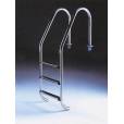 Echelle inox standard pour piscine : 4 marches