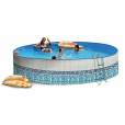Piscine hors sol en acier PROMO MOSAIKO