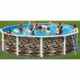 Piscine hors sol en acier ronde IBIZA MURO