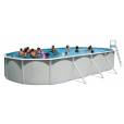 Piscine hors sol OVALE 914 x 457 cm x 120 cm H + filtre &agrave; sable de 8 m3/h