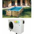 Piscine bois Azura 350 x 505 x 126 cm H + chauffage