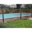 Cl&ocirc;ture piscine en bois 1.00 m