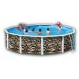 Piscine hors sol en acier ronde IBIZA MURO