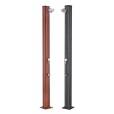 Douche solaire piscine Alu 32 L + rince pieds Luxe