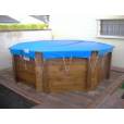 Couverture d'hiver ZEPHIR pour les piscines bois hors sol ( conforme à la norme NF P90-308)