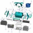 Pi&egrave;ces d&eacute;tach&eacute;es ZODIAC ROBOT INDIGO 18M MOUSSE - ZODIAC