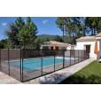 Cloture piscine FILET BEETHOVEN en section de 5 m ( 6 poteaux ) H : 1.22 m