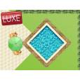 Piscine enterr&eacute;e b&eacute;ton carr&eacute; 5 x 5 m LUXE