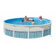 Piscine hors sol en acier ronde MOSAIKO 460 x 1.20 cm
