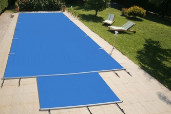 B&acirc;che &agrave; barres piscine Tramontane sur mesure