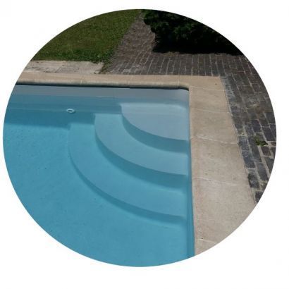 Escalier intrieur piscine sous liner - Distripool