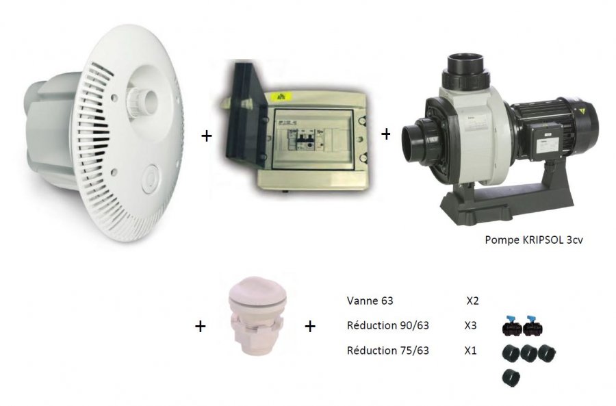 Schema montage nage contre