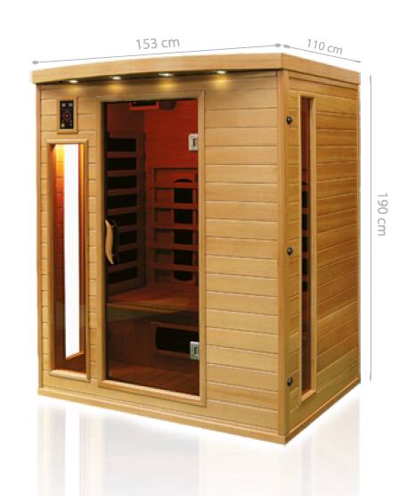 dimensions sauna infrarougea apollon 3 dimensions sauna infrarougea apollon 3