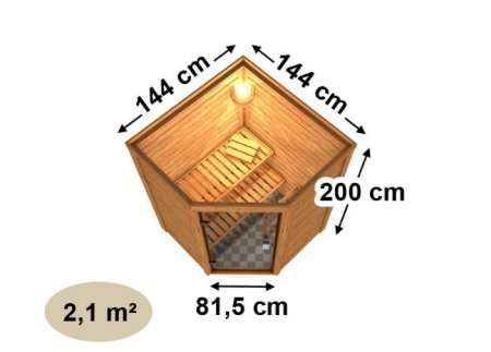 Plan sauna traditionnel FRANKA