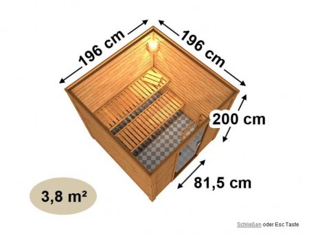 plan sauna traditionnel NORA