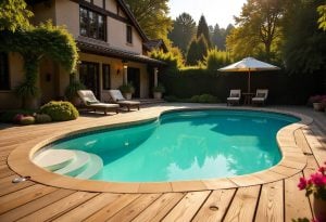 Piscine avec plage