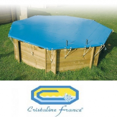 Bche d'hiver piscine bois CRISTALINE - Distripool