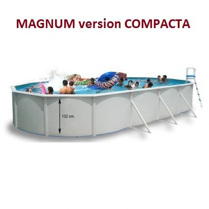 Piscine Hors sol Ovale MAGNUM COMPACTA - Distripool