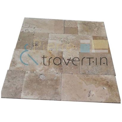 Dalle en Travertin 2me choix : Classic Mix Vielli - Distripool
