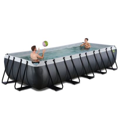 Piscine tubulaire rectangulaire Black Leather 540 x 250  - Distripool