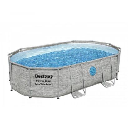 Piscine Bestway ovale  Power Steel Swim Vista - Distripool