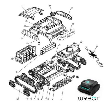 Pices dtaches Robot S2 Wybot - Distripool