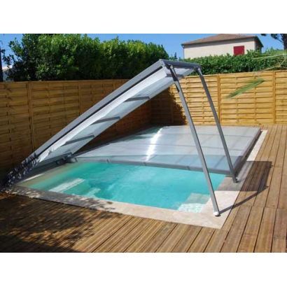 Abri piscine Plat en kit amovible cintré - Distripool