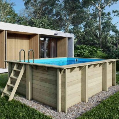 Piscine bois AQUA - rectangulaire - ALTANKA  - Distripool