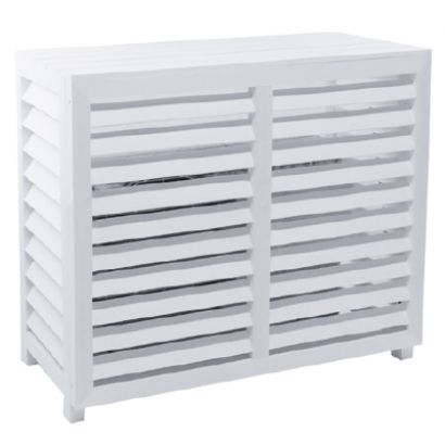 Cache pompe  chaleur en composite Blanc - Distripool