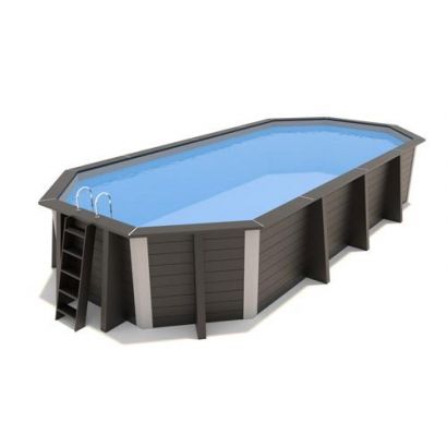 Piscine composite octogonale allonge - Distripool