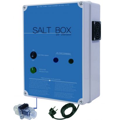 Électrolyseur piscine SALTBOX + Coffret électrique - Distripool