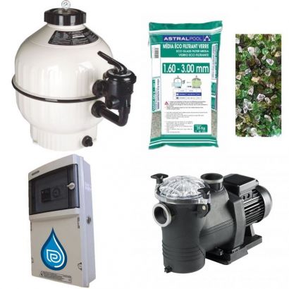 Kit filtration piscine LUXE Astralpool - Distripool