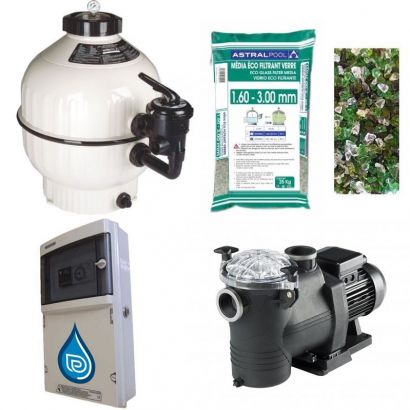 Kit filtration piscine LUXE Fluidra Astral - Distripool