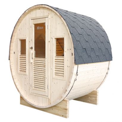 Sauna d'extrieur GAIA tonneau rond - Holl's  - Distripool