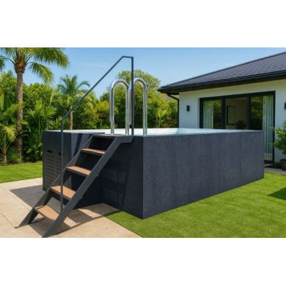 Piscine acier galvanis 