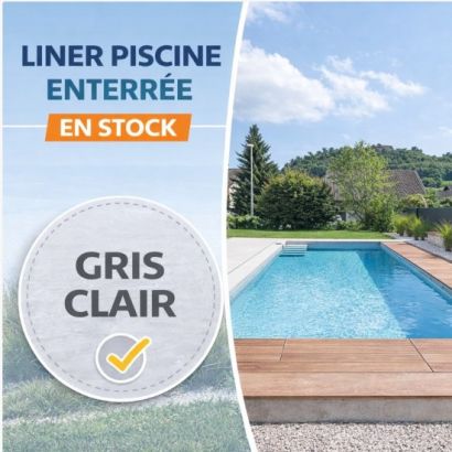 Liner piscine Bloc Distripool : gris clair  - Distripool