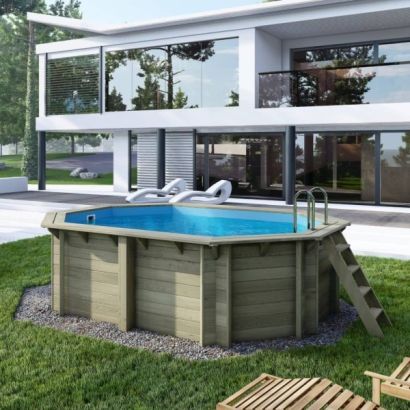 Piscine bois NEMO octogonale Altanka - Distripool