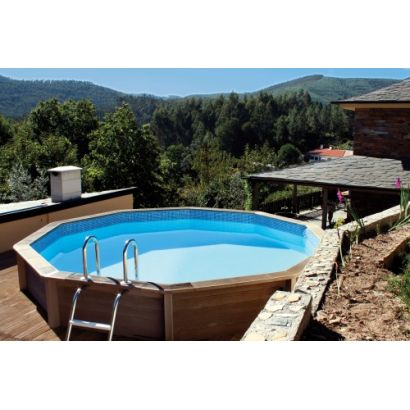 Piscine bton aspect bois : Naturalis - Distripool