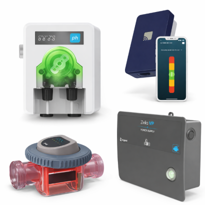 Pack traitement piscine  sel + PH connect� Vigipool by CCEI  - Distripool