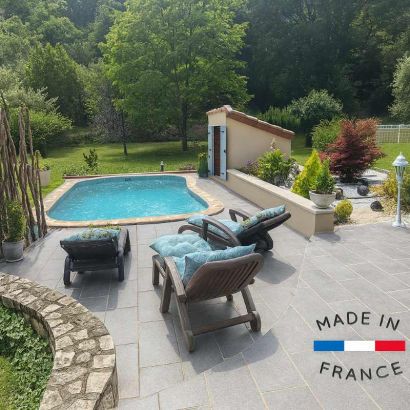 Piscine coque polyester HARICOT TIGNES - Distripool