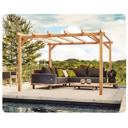 Pergola en bois lamell-coll Linares - Distripool