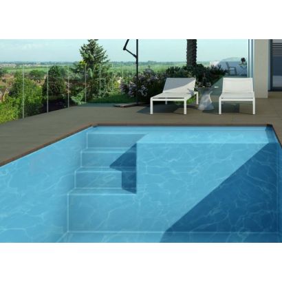 Piscine coque Olympie 3 : 6.95 x 3.60 m - Distripool