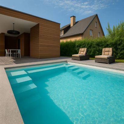 Kit piscine polyester SPARTE 11 - Distripool