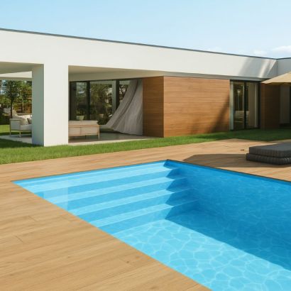 Piscine en polyester TROIE 8 - Distripool