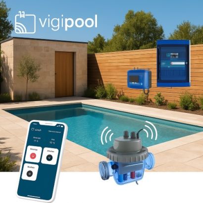 Piscine connecte Vigipool : Kit bton - Distripool
