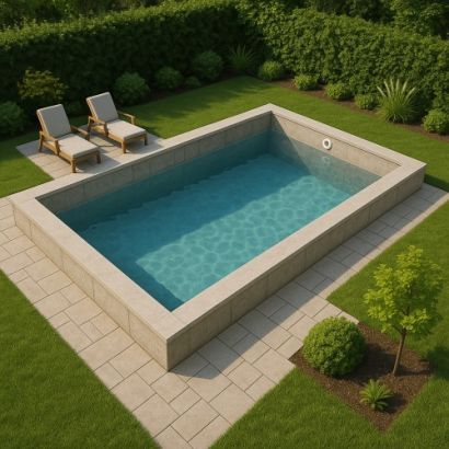 Piscine en Kit Construction Traditionnelle BETON PREMIUM - Distripool