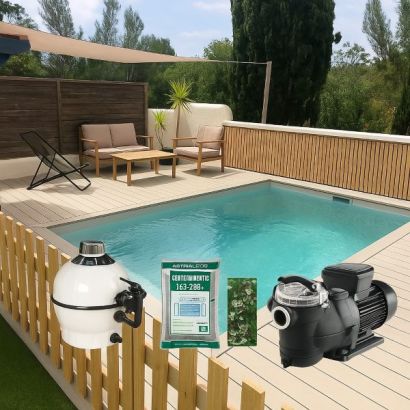 Petite piscine polystyrne 10m2 : LUXE - Distripool