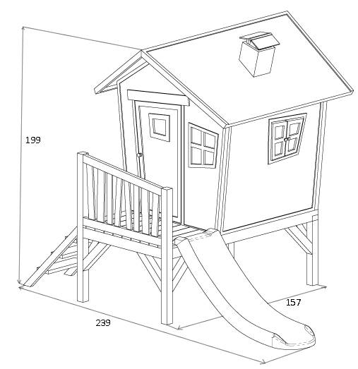 cabane pour enfant ROBIN dimensions 2