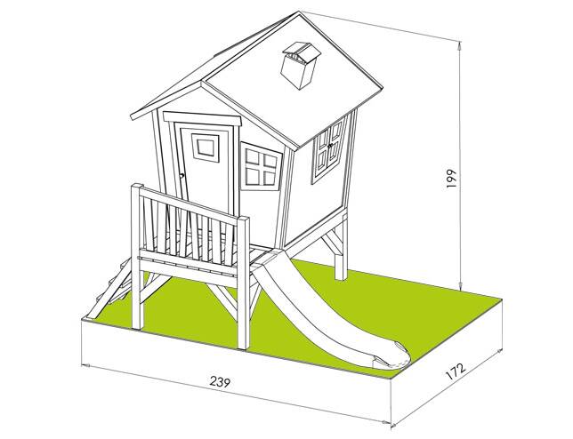 cabane pour enfant ROBIN dimensions