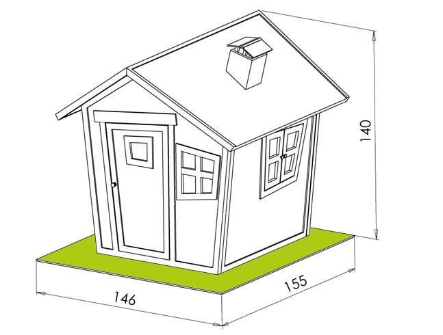 dimensions cabane pour enfant alice